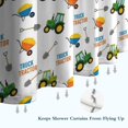 thumbnail image 6 of Cartoon Tractors Wheelbarrows White Pattern Shower Curtain 72"x84" ,Bathroom Decorative Shower Curtains Set with 12 Hooks,Modern Waterproof Washable Shower Curtain, 6 of 6