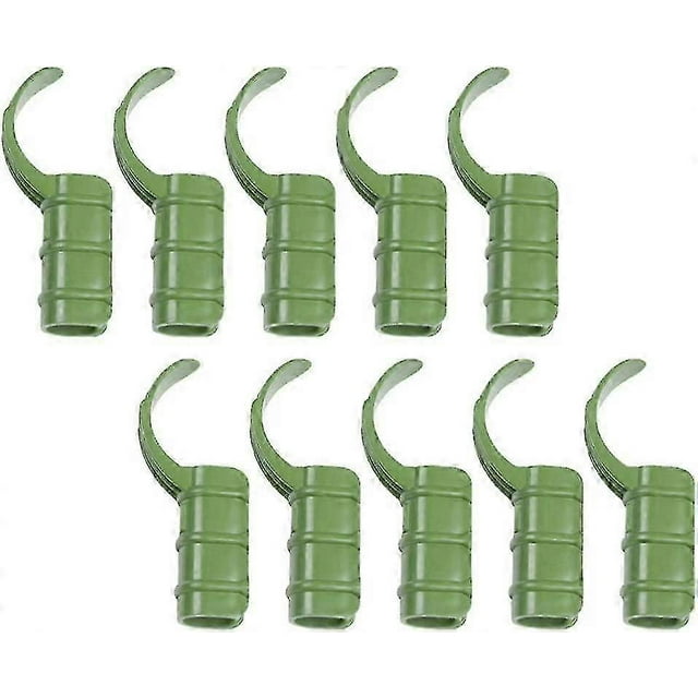 15Pcs Garden Buildings Tube Clip Greenhouse Frame Pipe Tube Film Clip Pipe Clamps Connector Green 20Mm