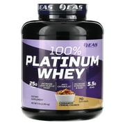EAS 100% Platinum Whey Powder - 25g Protein, Anti Catabolic, 5.5g BCAAs - 5lb Cinnamon Cereal Crunch