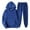 124-Blue, variant on HSHMT Tracksuit Sweatsuits 2 piece Women With Pants Hoodie Plus Leisure Winter Fleece Hooded Plush Women Suits