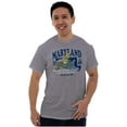thumbnail image 4 of Maryland MD Fishing Chesapeake Smurfs Men's Graphic T Shirt Tees Brisco Brands S, 4 of 4