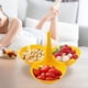 thumbnail image 4 of Bandeja de frutas superpuesta multicapa para dulces, decoración, organizador, almacenamiento de refrigerios Limon amarillo, 4 of 8