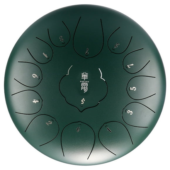 12 inch 13-Tone Steel Tongue Drum Hand Pan Drums with Drumsticks Percussion Musical Instruments