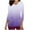 Purple, variant on Xfvqtps Scrub Tops for Women Gradient Soft V-Neck 3/4 Sleeve Scrubs Comfortable Nursing Uniforms New Fashion Casual Printed T-shirt Nursing Clothes Top Working Uniforms with Pockets Pink