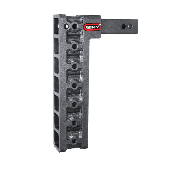 GEN-Y GH-307 MEGA-DUTY Adjustable 15" Drop Hitch Only for 2" Receiver - 10,000 LB Towing Capacity - 1,500 LB Tongue Weight