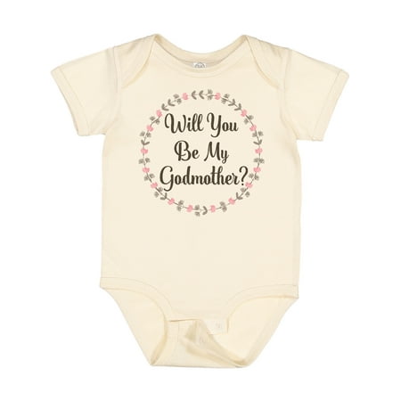 

Inktastic Godmother Proposal Baby Outfit Gift Baby Boy or Baby Girl Bodysuit