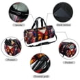 thumbnail image 2 of Butterfly Multifunctional Sports Bag for Basketball, Carry-on, Yoga, and Gym - Size 17.7 Inches, with Interior Zipper Pocket and Large Capacity, 2 of 6