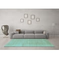 thumbnail image 3 of Ahgly Company Indoor Rectangle Abstract Light Blue Modern Area Rugs, 2' x 3', 3 of 4