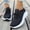 Black, variant on YOUYEDIAN Sneakers for Women Versatile Lace-up Comfy Breathable Fashion Soft Platform Sneakers Casual Sport Outdoor Walking Shoes