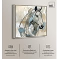 thumbnail image 2 of Horse Glint Canvas Horse Wall Art by Art Remedy, Silver Frame, 40" x 40", 2 of 7