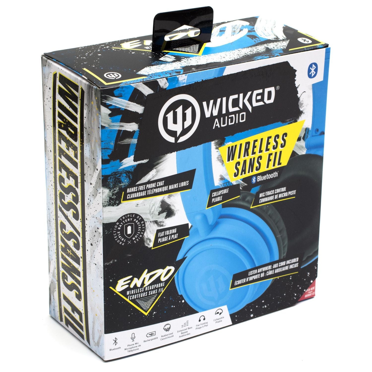 Écouteurs supra-auriculaires sans fil Bluetooth Endo de Wicked Audio