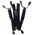 thumbnail image 6 of 6 Button Holes Link Men's Suspenders with 2 Length Adjusters Black, 6 of 9