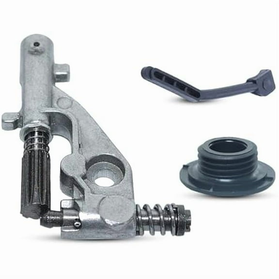 Oil Pump Pressure Line Kit with Pinion Gear, Replacement for Husqvarna 455 Rancher 455E 460 Chainsaws, Replaces 544180104 537261501, Restores Chain Lubrication