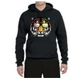 thumbnail image 2 of Funny Neon Summer California Beach Tiger | Mens Animal Lover Hooded Sweatshirt Graphic Hoodie, Black, Small, 2 of 4