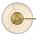 thumbnail image 3 of 47510LCB-OW Hinkley Lighting Sonia - 10W 1 LED Medium Task Wall Sconce-13.25 Inch Tall and 11 Inch Wide-Lacquered Brass Finish-Off White Linen Shade, 3 of 9