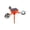 D009- Clear Lid (Adjustable Volume), variant on Avian Repeller, Solar Powered Reflective Bird, Bird Garden Yard Equipment, Wildlife with Ground Stake Mount, Orange 16X10X4.5 Inch Fixed Volume Voice Activated Classic Straight