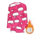 thumbnail image 7 of lcziwo Women's Flannel Christmas Sweatshirt Ugly Xmas Sweater Crewneck Long Sleeve Cozy Pullover Tops with Pockets, Hot Pink, XL, 7 of 7