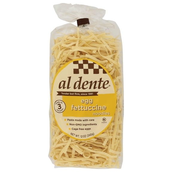Pack of 6, Al Dente Egg Fettuccine Noodles, 12 oz