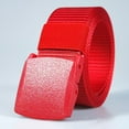 thumbnail image 4 of YAOBAMM Ceinture en Nylon Respirant pour Hommes Ceinture Sans Métal avec Sangle en Nylon Design Réglable Sans Trou pour Randonnée Course Accessoires de Costume de Pompier, 4 of 7