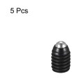 thumbnail image 3 of Uxcell Ball Point Set Screws, M4 x 6mm High Carbon Steel Metric Spring Hex Socket Grub Screw 5 Pack, 3 of 7