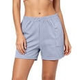 thumbnail image 4 of WAGUTH Athletic Sweat Shorts for Women Elastic Waist Wide Leg Summer Beach Shorts Loose Fit Daily Loungewear Running Shorts, 4 of 7