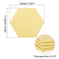 thumbnail image 2 of Fieltro Posavasos, 4uds Hexagonal Absorbente Almohadilla Posavasos para Bebida Copa Olla Cuenco Jarrón, Claro Amarillo, 2 of 5