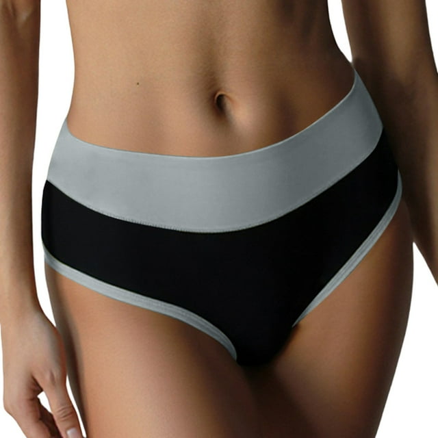 Culotte String Taille Haute Confortable pour Usage Quotidien Respirante Sans Couture Extensible Douce pour Femmes