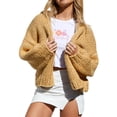 thumbnail image 4 of Txlixc Suéter de mujer, suéter de punto suelto de manga larga de color / sólido para otoño e invierno Txlixc moda, 4 of 9