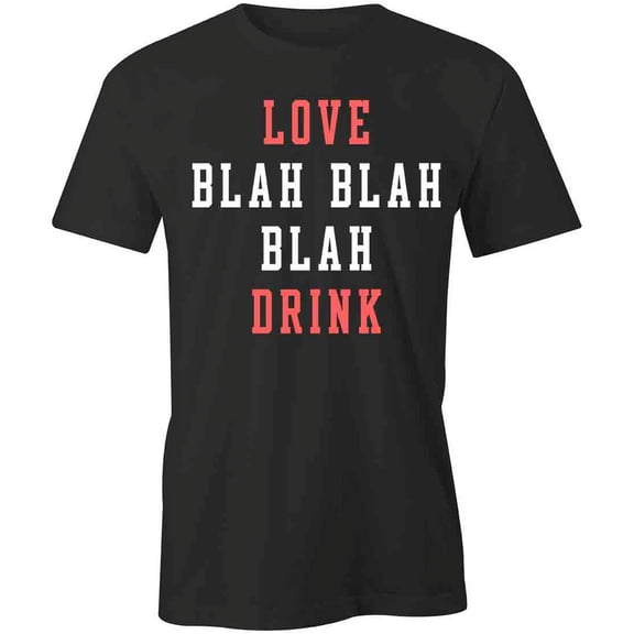 Blah Blah Blah T-Shirt | Cute Valentine Black Tee Gift