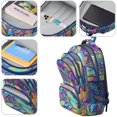 thumbnail image 4 of Paisley Pattern Backpack for School,Cute School Bag,Schoolbag with Adjustable Shoulder Straps & Padded Back,16.9 Inch, 4 of 5