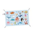 thumbnail image 1 of Manta de pícnic al aire libre, estera de Camping, estera de playa de poliéster rectangular multiusos, resistente al agua para parque, jardín, césped, 145x100cm, 1 of 8