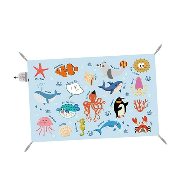 Manta de picnic al aire libre, resistente al agua, rectangular, plegable, multiusos, para acampar 145x100cm