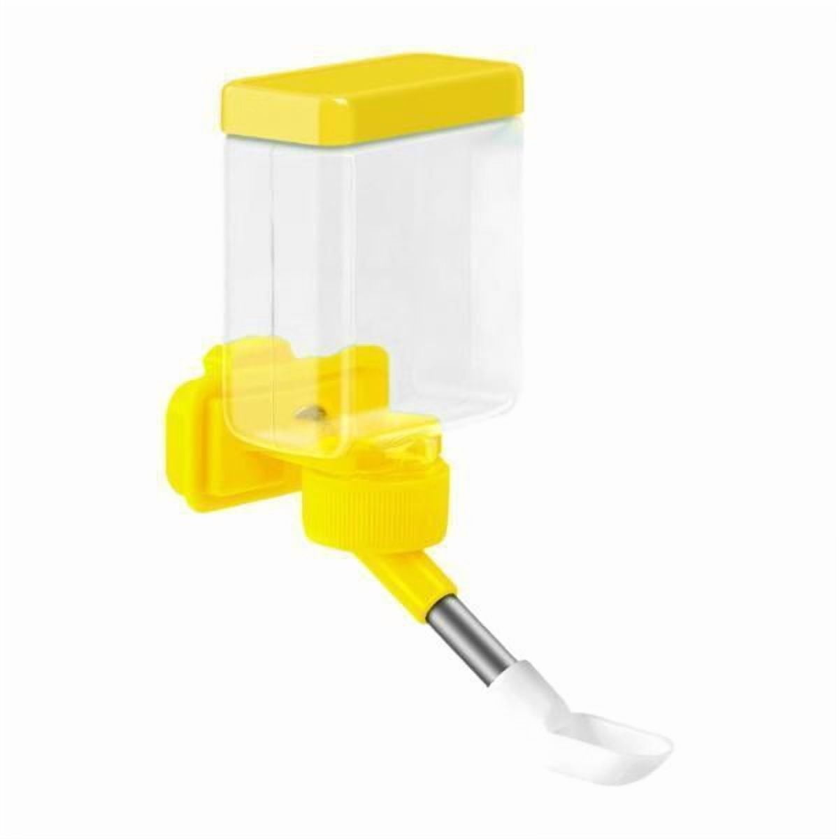 Tnarru 2xBird Waterer Cage Mounted Transparent Hanging Compact Cage Accessories Bird Feeder for Pet Parrot Parakeet Canary Small Birds 6 Pcs