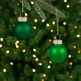 thumbnail image 5 of Northlight Shiny and Matte Multiple Size Glass Ball Christmas Ornaments - 2.5" - Green - 40ct, 5 of 9