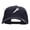 Navy, variant on Microphone Embroidered Washed Cap - Khaki OSFM