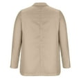 thumbnail image 3 of Blazer Jacket for Women Zpanxa Women's Casual Long Sleeve Jacket, Lapel Button Slim Work Office Blazer Jacket, Casual Open Front Work Office Outerwear Khaki S, 3 of 4