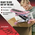thumbnail image 6 of Nordic Lifting Mini Stepper  Stair Climber Exercise Machine with Resistance Bands  330 LBS Capacity, Pink, 6 of 8