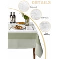 thumbnail image 3 of Sage Green Stripe Tablecloth Rectangle Table Cloth 60x84, Waterproof Tablecloth Outdoor Table Cloth, Modern Rustic Horizontal Green Striped Washable Table Cover for Kitchen Dinning Party, 3 of 8