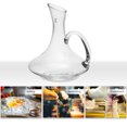 thumbnail image 2 of 1 Pc 1500 ML Creative Glass Decanter Wine Pourer with Handle (Transparent), 2 of 8