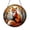 Acrylic 3.5 Inch, variant on Forest Fox Stained Glass Style Suncatcher, Fantasy Fox Window Hanging Art Decor, Woodland Animal Autumn Theme Design, Decorative Window Light Catcher for Home