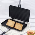 thumbnail image 4 of 2X Sandwichera Antiadherente A Gas Pan Tostadas MáQuina de Desayuno Hornear Panqueques Barbacoa Horno Molde Molde Parrilla SartéN, 4 of 7