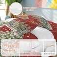 thumbnail image 2 of Christmas Bedding Duvet Cover Set Twin Size 4 Pieces Xmas Bunny Sweater Snowflakes Pine Tree Red Bedding Set with Zipper Closure, 1 Comforter Cover 68x86 Inches 1 Flat Sheet & 2 Pillow Cases, 2 of 7
