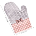 thumbnail image 3 of Guantes de silicona para horno con protección contra el calor – Guantes de cocina antideslizantes para hornear, asar a la parrilla y cocinar – Protección de manos resistente al calor para microondas, 3 of 6