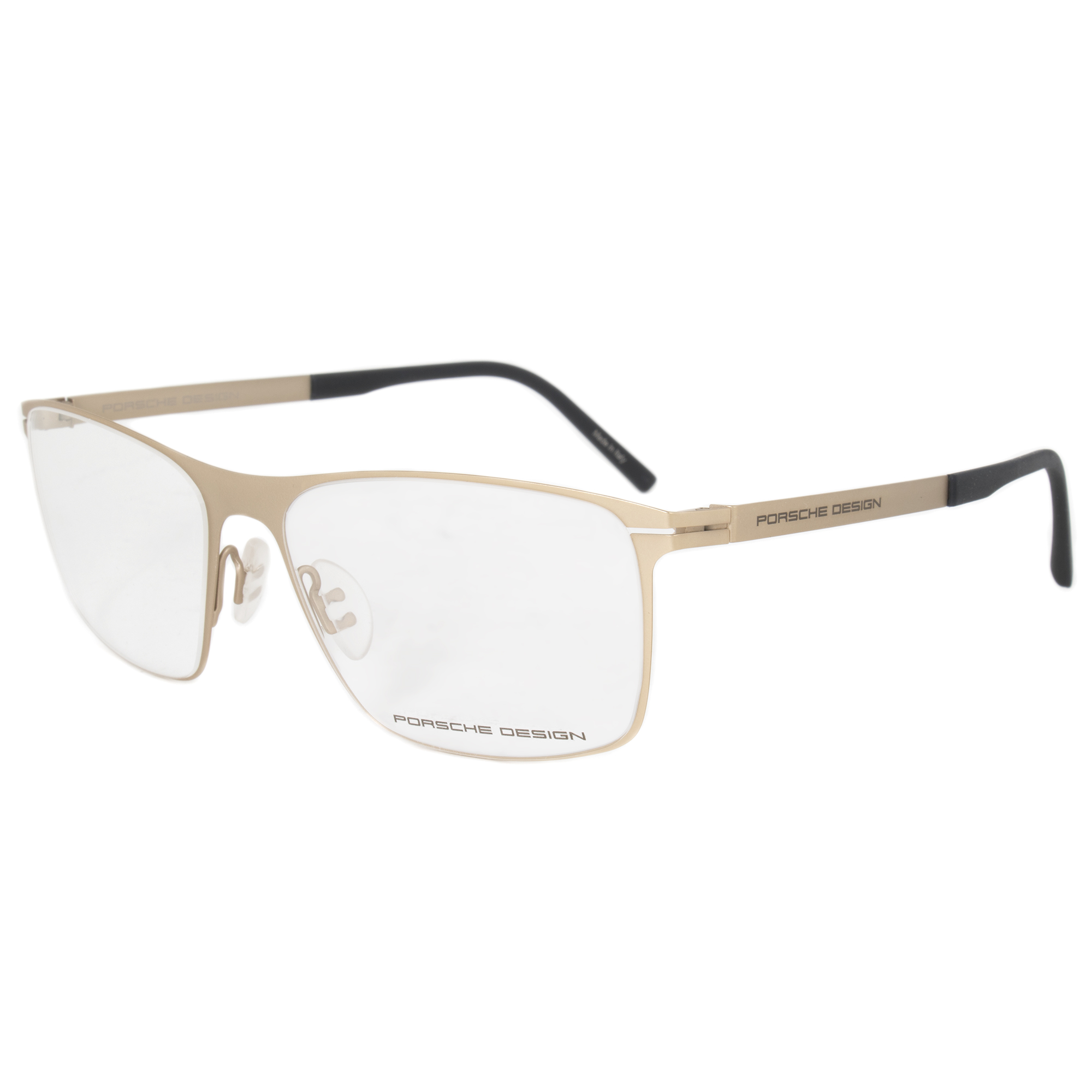 Porsche Design P8256 B Square Matte Light Gold Eyeglass Frames