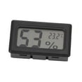 thumbnail image 4 of Thermometer Hygrometer Black LCD HD Digital Display Embedded Electronic Temperature Humidity Meter for Locker Cigar Box, 4 of 9