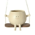 thumbnail image 1 of Rocking Chair Swing Planter Suitable for Indoor And Outdoor Plants Sitting Rocking Chair Planter Planter with Holes,Flower Pot*1, 1 of 2