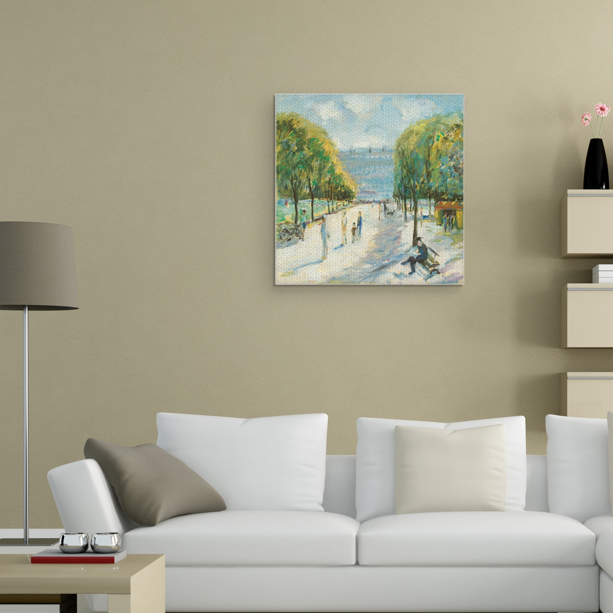 Masterpiece Art Gallery Parisian Afternoon IV by Marysia Burr Canvas Art Print 20" x 20"
