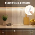 thumbnail image 5 of Under Cabinet Lights Plug-in, 3 Pack x 12inch LED Under Cabinet Lighting, Dimmable Plug-in Light Bar for Desk, Under Kitchen Counter LED Lights,With remote control, Cold White 6500K, 5 of 7