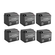BatteryGuy OUTDO OT26-12 replacement 12V 26Ah battery - BatteryGuy brand equivalent (qty of 6)