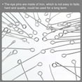 thumbnail image 5 of 500Pcs Eye Pins Jewelry Findings Eye Pins 24mm Iron Eye Pins for Jewelry Making 21 Gauge White, 5 of 6